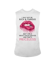 Breast Cancer Awareness Lips Priceless Sleeveless Tee tile