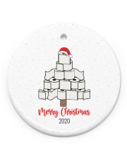 Toilet Paper Tree Christmas Ornament Circle Ornament (Porcelain) tile