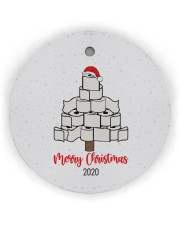 Toilet Paper Tree Christmas Ornament Circle ornament - single (wood) thumbnail