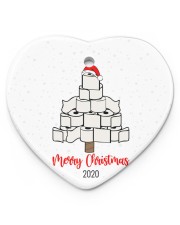 Toilet Paper Tree Christmas Ornament Heart ornament - single (porcelain) thumbnail