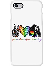 LGBT Pride Gift Peace Love Mom Hug Phone Case tile