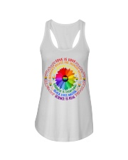 LGBT Pride Gift Sunflower Love Is Love Woman's Rights Ladies Flowy Tank tile