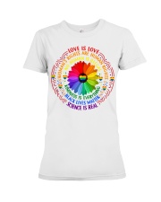 LGBT Pride Gift Sunflower Love Is Love Woman's Rights Premium Fit Ladies Tee tile