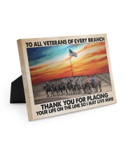 Gift For Veteran To All Veterans Of Every Branch Thank You For Placing Easel-Back Gallery Wrapped Canvas tile