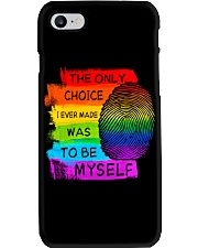 LGBT Pride Gift The Only Choice I Ever Made Was To Be Myself Phone Case tile