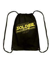 Veteran Gift My Favorite Soldier Calls Me Dad Drawstring Bag tile