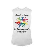 Autism Awareness Don't Judge What You Don't Understand Sleeveless Tee tile