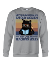 Cats And Teaching Skills Crewneck Sweatshirt tile