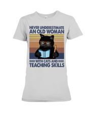 Cats And Teaching Skills Premium Fit Ladies Tee tile