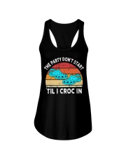 Crocs Gift The Party Don't Start 'Til I Croc In Ladies Flowy Tank tile