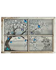 Suicide Prevention Awareness Tree Those We Love Don't Go Away They Walk Beside Us Horizontal Poster tile