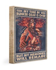Gift For Firefighter My Time In Bunker Gear Is Over But My Memories Will Remain Gallery Wrapped Canvas Prints tile