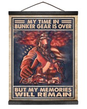 Gift For Firefighter My Time In Bunker Gear Is Over But My Memories Will Remain Hanging Canvas tile