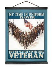 Veteran Gift My Time In Uniform Is Over But My Watch Never Ends Hanging Canvas tile