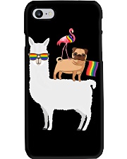 LGBT Pride Gift Sheep Dog And Flamingo Phone Case tile