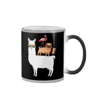 LGBT Pride Gift Sheep Dog And Flamingo Color Changing Mug tile