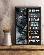 Be Strong When Weak Be Brave When Scared Veteran 11x17 Poster lifestyle-poster-3