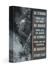 Be Strong When Weak Be Brave When Scared Veteran 11x14 Gallery Wrapped Canvas Prints thumbnail