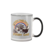 Gift For Raccoon Lover Support Your Local Street Cats Color Changing Mug tile