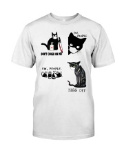 Cat Lover Black Cats Don't Cough On Me Ew People Hiss Off Classic T-Shirt tile
