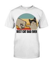 Gift For Cat Lover Best Cat Dad Ever Domestic Shorthair Cat Classic T-Shirt tile