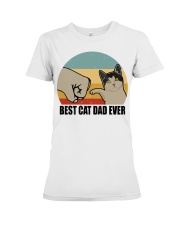 Gift For Cat Lover Best Cat Dad Ever Domestic Shorthair Cat Premium Fit Ladies Tee tile