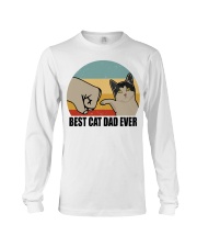 Gift For Cat Lover Best Cat Dad Ever Domestic Shorthair Cat Long Sleeve Tee tile