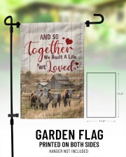 Farming Lover Cows And So Together We Built A Life We Loved 11.5"x17.5" Garden Flag aos-garden-flag-11-5-x-17-5-lifestyle-front-01