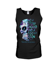 Suicide Prevention Awareness Skull No Story Should End Too Soon Unisex Tank tile