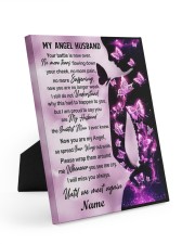 Family Gift My Angel Husband I Will Miss Your Battle Is Now Over Butterfly Easel-Back Gallery Wrapped Canvas tile