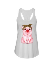 Gift For Animal Lover Pig Ladies Flowy Tank tile