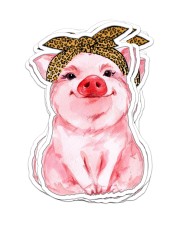 Gift For Animal Lover Pig Sticker - 6 pack (Vertical) front