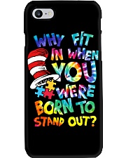 Autism Awareness Why Fit In When You Were Born To Stand Out Phone Case tile