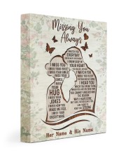 Memorial Gift Missing You Always Husband And Wife Gallery Wrapped Canvas Prints tile