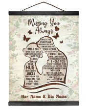 Memorial Gift Missing You Always Husband And Wife Hanging Canvas tile