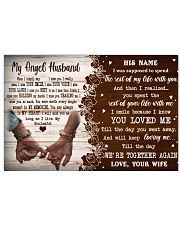 Memorial Gift My Angel Husband Love Your Wife 36x24 Poster front
