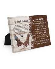 Memorial Gift My Angel Husband Love Your Wife Easel-Back Gallery Wrapped Canvas tile