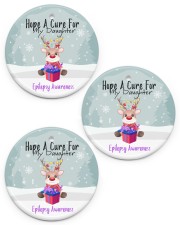 Hope A Cure For Epilepsy Awareness Ornament Circle ornament - 3 pieces (porcelain) front