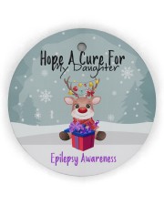 Hope A Cure For Epilepsy Awareness Ornament Circle ornament - single (wood) thumbnail