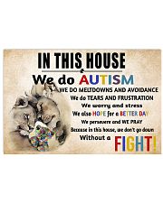 In This House We Do Autism 17x11 Poster front