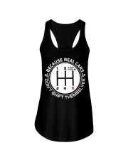 Racing Lover Because Real Cars Don't Shift Themselves Ladies Flowy Tank tile