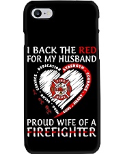 Firefighter Gift I Back The Red For My Husband Proud Wife Of Heart Hero Phone Case tile
