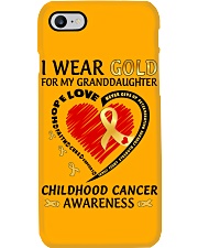 Childhood Cancer Awareness I Wear Gold For My Granddaughter Love Hope Phone Case tile