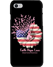 Breast Cancer Awareness USA Flag Sunflower Phone Case tile