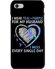 Suicide Prevention Awareness I Wear Teal And Purple For My Husband I Miss Every Single Day Phone Case tile