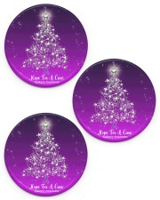 Hope For Cure Circle Ornament Circle ornament - 3 pieces (porcelain) front