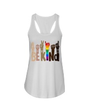 LGBT Pride Gift Be Kind Ladies Flowy Tank tile