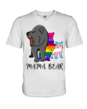 LGBT Pride Gift Mama Bear V-Neck T-Shirt tile