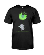 Kidney Disease Awareness Elephant With Sunflower Faith Premium Fit Mens Tee tile