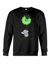 Kidney Disease Awareness Elephant With Sunflower Faith Crewneck Sweatshirt tile